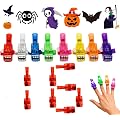 LED Lampe de Doigt Projection pour Halloween mini-projecteur de motifs | Projecteurs doigt avec motifs effrayants, lumières LED projection pour Halloween, jouets et petits cadeaux