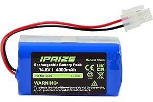 iPrize Batería de repuesto para iLife A4, A4s, A6, V7, V7s Plus, V7s Pro, X620, 14,8 V, 4000 mAh