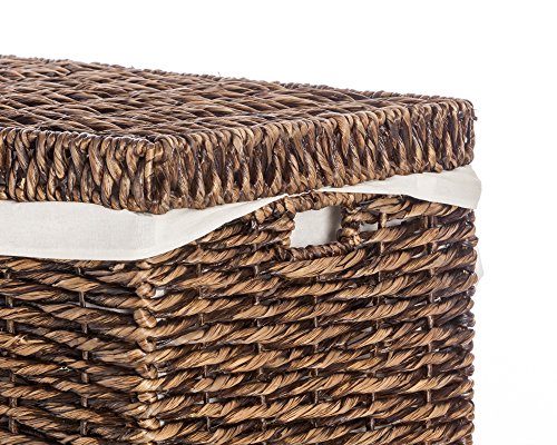 Casa Mina Truhe Wäschetruhe aus Wasserhyazinthe „Bali“ braun 70cm - 4