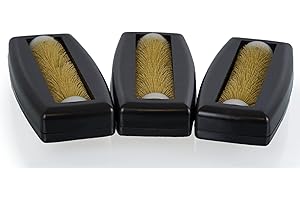 CRUMPY Aspirabriciole non elettrico a rullo spazzola per tappeti tovaglie spazzola briciole Spazzino auto caravan tre Nero