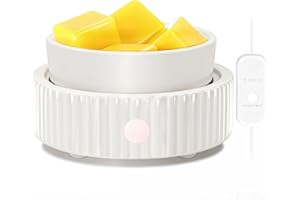 Maromamix Wax Melt Warmer with 4 Timer- Ceramic 3-in-1 Melt Warmer for Scented, Electric Candle Wax Melter Burner for Home Office Bedroom Fragrance, Home Décor & Gift Choice