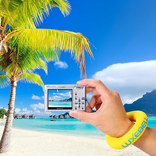 Luxebell® Wasserdichte Kamera Float Handschlaufe Armtrageschlaufe Schwimm-Armschlaufe für Ihre Unterwasserkamera Iphone Gopro VTech Kidizoom Action Cam Handy Marine-Fernglas Camcorder (2 Stück) (Yellow) - 5
