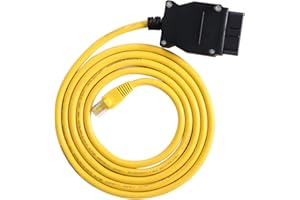 VQEOEOT Cavo Enet OBD2, cavo ENET OBD, cavo di prolunga di rete, interfaccia diagnostica Ethernet, cavo di codifica OBDII ESYS F, ethernet enet to obd2 per BMVV ENET E-SYSICOM