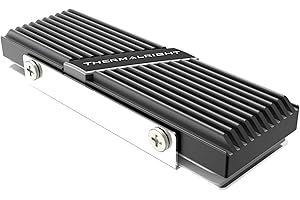 Thermalright TR-M. 2 2280 TYP A B 2280 Kühlkörper für SSD Kühlung M.2 2280 Kühlkörper, Aluminium, mit 2 Wärmeleitfähigkeit, Desktop High Performance SSD Kühler, Schwarz