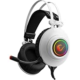 Rampage RM-K1 PULSAR Beyaz Usb 7.1 Surround+Titreşim RGB Işık Efektli Gaming Oyuncu Mikrofonlu Kulaklık