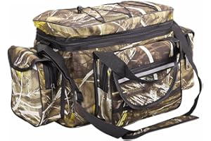 WMLBK - Borsa da pesca impermeabile, borsa a tracolla per attrezzatura da pesca all'aperto, multicolore