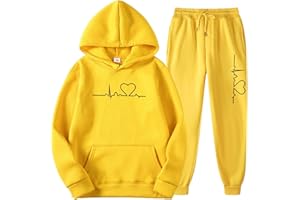 SURTTAN Tuta Sportiva Donna Curvy Solido Due Pezzi Jogging Sportiva Set Felpa Con Cappuccio Donna Taglie Forti E Pantaloni Autunno E Inverno Completo Sportivo Tuta Ginnastica Training Sportiva Casual