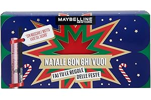 Maybelline New York Cofanetto Regalo, Mascara Volumizzante e Matita Occhi Ultra Pigmentata, Look Intenso, Collezione Natale Con Chi Vuoi 2024, Sky High, Lasting Drama