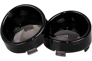 XMMT Motorcycle Bullet 2" Visor Style Turn Signal Light Lens Cover for Harley Sportster XL 883 1200 Custom Dyna Softail Fatboy Touring Street Electra Glide Road King