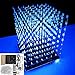 Produktbild Ils - DIY Wifi App 8x8x8 3D Licht Cube Satz Blau LED MP3 Musik Spektrum Elektronisch Satz Kein Gehäuse