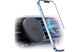 ‎YOSH YOSH Uchwyt Samochodowy do MagSafe, Ultrastabilny Uchwyt Samochodowy na Telefon do Kratki Nawiewu z Magnesem N52, Magnetyczny Uchwyt na Telefon do Serii iPhone 17/16/15/14/13/12, bez Płytki Metalowej