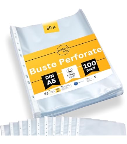 Tasche Trasparenti VELOFLEX DIN A5 - 30 Pezzi, 75 My, A Prova Di Documento, Con Fori Per Raccoglitori - Foto 2