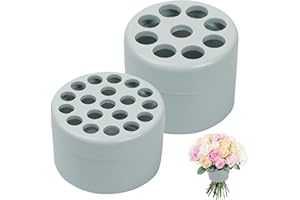 Recitem Ikebana Stielhalter, Spiral Stielhalter für Vasen, spiralförmiger Blumenstielhalter, Spiralblumenstielhalter, Ikebana-Stielhalter, Ring, Blumenstrauß Twister (Kleine & Große)