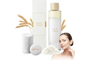 Pardofelis Rice Toner | 150 ml di tonico viso + 40 tamponi di cotone | profonda idratazione | Estratto di riso idratante Toner per pelli secche e sensibili