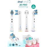 Oral White 3D Pro Cleaning Yedek Diş Fır&ccedil;ası Başlığı, 4'l&uuml; Paket | 3D Pro Cleaning, Beyazlatma Teknolojisi