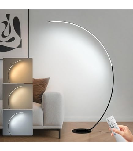 Modern Arc Lamp Steel Adjustable Without Lampshade | UK - View #8