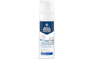 ‎SALTHOUSE Salthouse Totes Meer Therapie Reinigungsschaum Sensitiv, sanft reinigend, mit Panthenol und Allantoin für empfindliche Gesichtshaut,150ml