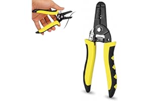 SHENLEE 1 Pcs 7-inch Wire Stripping Pliers, 10-22 Awg Multi Gauge Wire Strippers, Wire Stripper Cutter Wire Stripping Tool and Multi-Function Hand Tool, Professional Handle Design and Refined Craftsmanship
