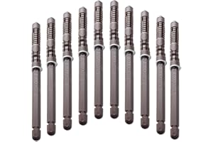 FOULROG Floating Shelf Brackets -10 Pack Heavy Duty Wood Invisible Shelf Brackets with Screws,DIY Adjustable Hardware Blind Supports Shelves 150LBS (Ø10 x 100mm)