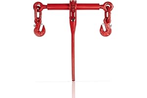 Dolezych Tendeur à Cliquet Dolezych avec Crochets Parallèles pour Chaîne 8 Mm, Lc 4000 daN - Rouge