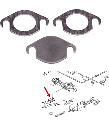 Jeu De Joints D'étanchéité EGR ELRING 996.741 - Pour Mercedes Classe C, A, GLC (W204, W176, X253) - 6
