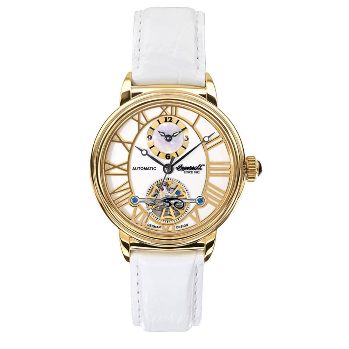 Ingersoll Damen-Armbanduhr Analog Automatik IN5004GWH