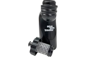 Pure Hydration - Aquapure Traveller Water Purifier Filter Bottle 700ml, BPA Free, Removes Chemicals, Bacteria, Viruses and Microplastics, Ideal for Travel, Hiking, Camping, Survival and Emergencies