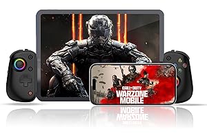 Joso Contrôleur de téléphone D8Pro pour iOS/Android/PC/Tablette/Switch/PS avec M1/M2 programmable/Turbo/6-Axis Gyro/Vibration Jouer à Call of Duty, Roblox, Cloud Gaming, Jouer à Distance