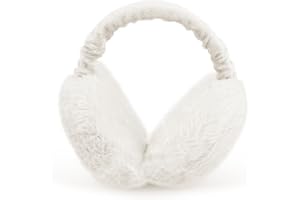 HAGOT 1 PC Orejeras frio, Calentadores de Orejas Plegables, Orejeras Invierno Mujer y Hombre, Orejeras Térmicas de Frio Earmuffs Cálido, de Piel Artificial, Accesorios para Deportes Exterior, Blanco