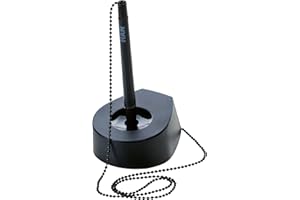 Han 1770-13 Salsa - Bolígrafo (con cadena y soporte de poliestireno, 68 x 40 mm), color negro