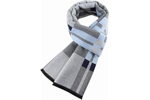 Ueither Uomo Sciarpa Autunno Invernale Sciarpa Termica Calda Morbida Sciarpa Casual Business