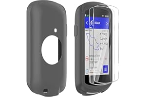 Braleto Cover +2 Vetro Temperato Compatibile con Garmin Edge 1040,Protezione Dello Schermo in Vetro di Durezza 9H Accessori per Computer Da Bicicletta GPS (Grey)
