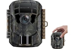 VOOPEAK T20 Trail Camera 16MP 1080P HD Hunting Game Camera with Night Vision Motion Activated Waterproof,120°Wide-Angle Trail Cam