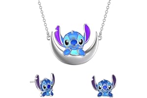 Winric Stitch Earrings Necklaces Bracelet Keychain Jewellery Gifts Set for Daughter Niece Girls BFF Women Friendship