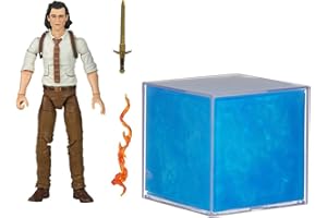 Hasbro Marvel Legends, Tesseract, accessori elettronici a bobina con effetti di luce, oggetto a rullo ispirato alla serie Loki dei Marvel Studios e action figure, multiple