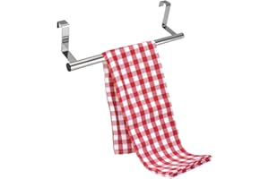 NOKDAL Porta Asciugamani Cucina da Appendere Barra Porta Strofinacci Cucina Da Muro Appendi Strofinacci Cucina Porta Canovaccio Senza Forare Portasciugamani in Acciaio Inossidabile per Cucina e Bagno