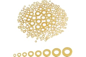 NEIKAFAN Dofu Dofu180 Piezas Arandelas De LatóN Junta Cobre Carter Juego De Arandelas Arandela Carter Aceite M2 M2.5 M3 M4 M5 M6 M8 M10 Arandela Sellado Cobre Planas