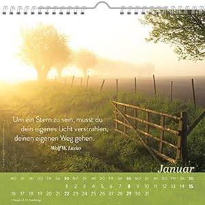 Die schönsten Weisheiten 2017: Dekorativer Wandkalender mit Monatskalendarium