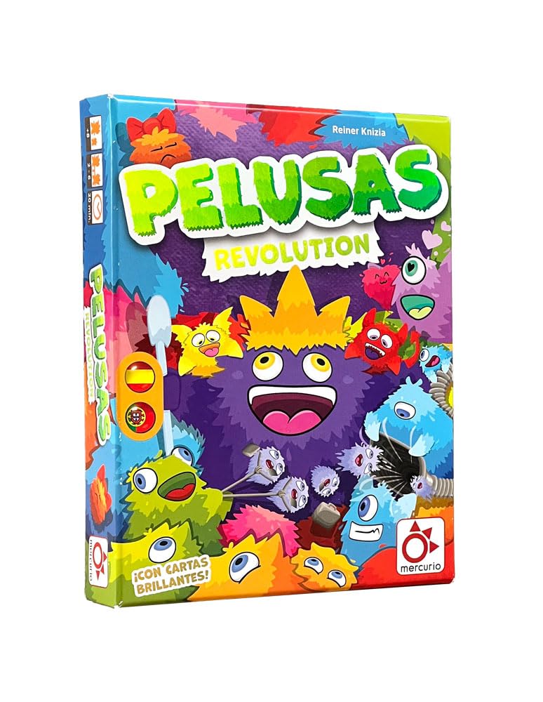 MERCURIO - PELUSAS REVOLUTION - Juego de Cartas para la Familia - Juego de Mesa con Nuevas Cartas y Mecánicas Emocionantes - 2-6 Jugadores - A partir de 8 años