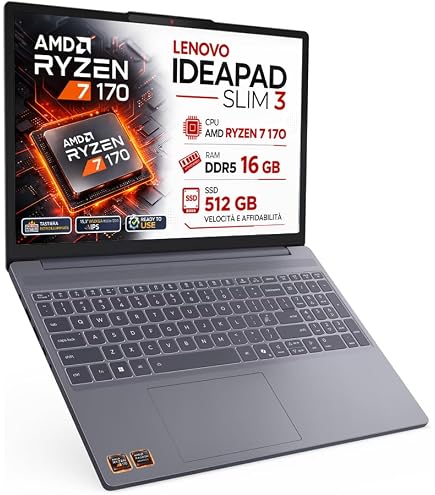 Lenovo, pc portatile Notebook, i5 13420H 13th, DDR5 16Gb, Display