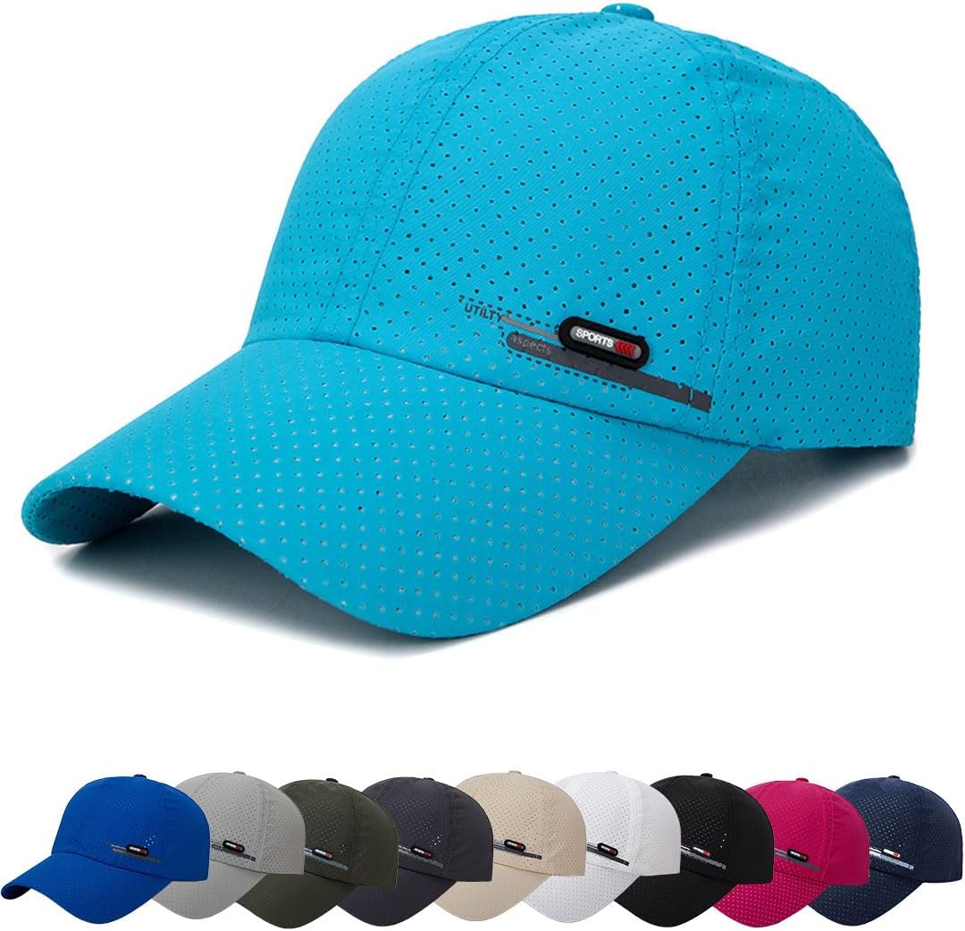 Gorra de BéIsbol de Transpirable para Hombre Gorra el Sol Moda Gorra Running Hombre Mujer Ajustable Sombrero Verano Gorra Beisbol