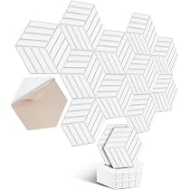 Plaques Acoustiques Autocollantes 30x30cm - Isolation Bruit Haut-Densité - Lot De 12