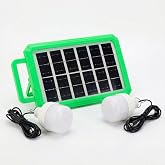 Orret Home 2 Ampull&uuml; Solar Panelli Powerbank &Ouml;zellikli Kamp Işığı Seti &ndash; G&uuml;neş Enerjili LED Kamp Aydınlatma Sistemi, Taşınabi