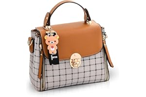 NICOLE & DORIS NICOLE&DORIS Sacs à main pour femme sacs à rabat sacs à main mignons pour fille sacs à bandoulière marron