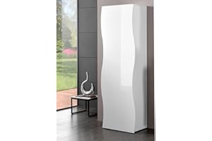 ‎MÖBELANDO möbelando Garderobenschrank Dielenschrank Flurschrank Schrank Holzschrank weiß Onda I