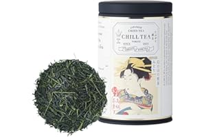 【Award Winning by Omotenashi Collection】The Exclusive Japanese Sencha Green Tea "Midori" -100% Japanese Tea by CHILL TEA Tokyo - First Flush Sencha Loose Leaf - Deep Umami, Light Green Color - 80g