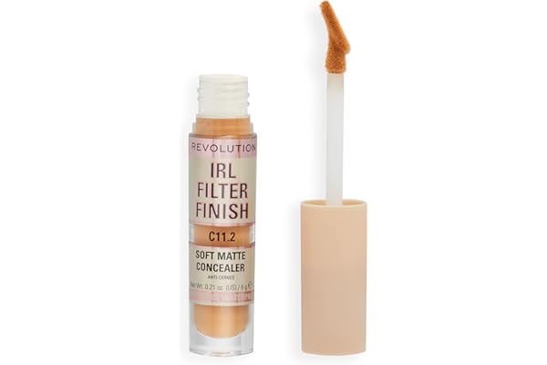 Makeup Revolution, Correcteur de teint IRL, couvrance moyenne à complète, C11.2, 6g