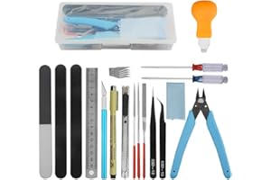 BGTXINGI18pcs modèle outils de base Craft set Gundam Model Tool Kit amateur Model assembler réparation de bâtiment et fixation bricolage Craft Kit