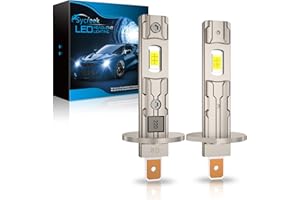 Sycreek 2025 Lampadina LED H1 30000LM 80W, Lampadina per Auto H1 LED 6500K, CSP LED 9-32V, Plug and Play