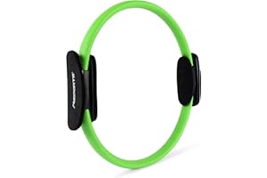 MSPORTS Anello da pilates Premium I di resistenza – Doppio manico Pilates Yoga Ring 38 cm